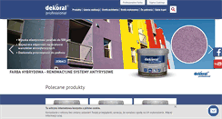 Desktop Screenshot of dekoralprofessional.pl